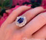 Luxuriöser Saphir Ring mit Diamanten (5,42 ct.) #10