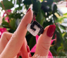 Extravaganter Gürtel Ring mit schwarzen Diamanten #5