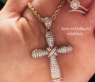 Edler Brillanten Kreuz Anhänger in Weißgold #4