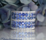 Prächtiger Saphir Ring "Melange" mit Brillanten #1