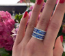 Prächtiger Saphir Ring "Melange" mit Brillanten #3
