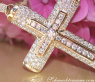 Edler Brillanten Kreuz in Kreuz Anhänger in Gelbgold 750 #5