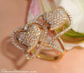 Femininer Brillant Herz Ring in einem ungewöhnlichen Design #4