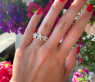 Femininer Diamanten Blüten Ring "Flowers" #6