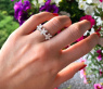 Femininer Diamanten Blüten Ring "Flowers" #12