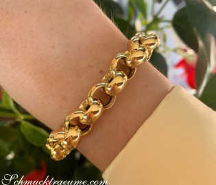 Gold Pur: Opulentes Erbs Armband in Gelbgold 585 Gold Pur: Opulentes Erbs Armband in Gelbgold 585