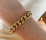 Gold Pur: Stattliches Rundpanzer Armband in Gelbgold 585 #8
