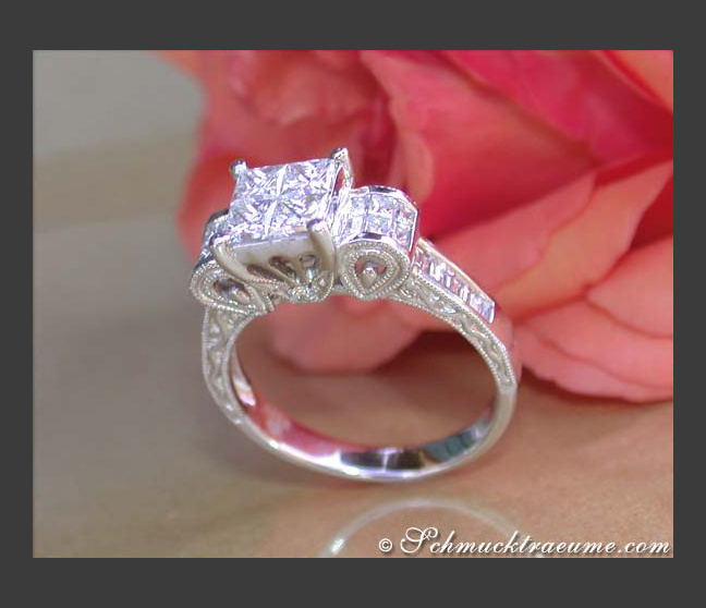 Bezaubernder Diamanten Ring im Art Déco Stil #1 Bezaubernder Diamanten Ring im Art Déco Stil #1