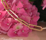 Gold Pur: Edles Paperclip Armband in Gelbgold 585 #7