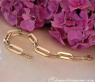 Gold Pur: Stattliches Paperclip Armband in Gelbgold 585 #10