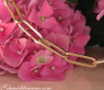 Gold Pur: Auffallende Paperclip Halskette / Collier in Gelbgold 585 #3