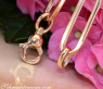 Gold Pur: Auffallende Paperclip Halskette / Collier in Gelbgold 585 #12