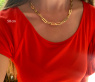 Gold Pur: Extra stattliche Paperclip Halskette / Collier in Gelbgold 585 #3