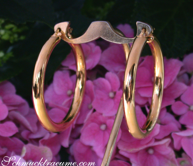 Gold Pur: Zeitlose Creolen in Gelbgold 585 (Ø 40 mm) #1