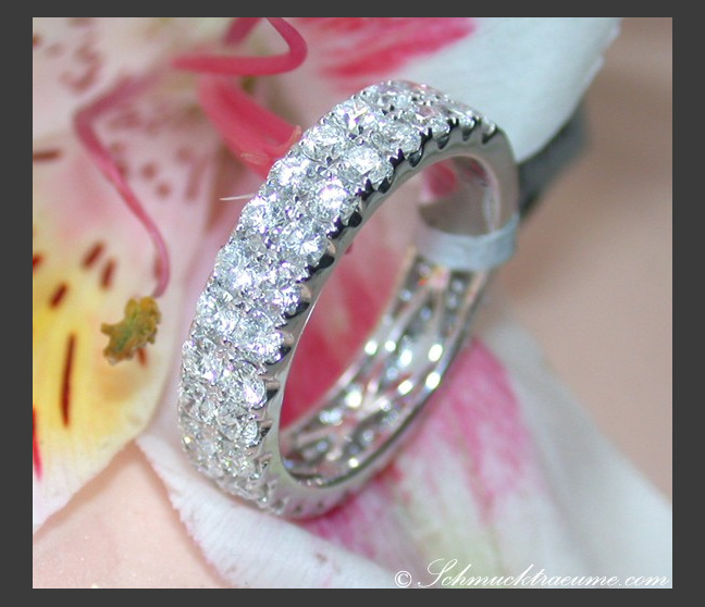 Zweireihiger Brillanten Memory Ring #1 Zweireihiger Brillanten Memory Ring #1