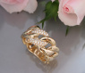 Auffallender Panzer Ketten Ring mit Brillanten #3