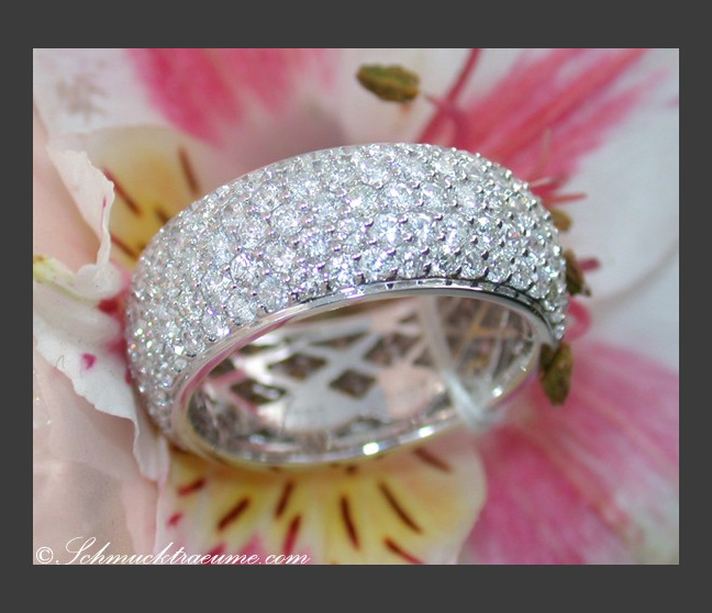 Fünfreihiger Brillanten Memory Ring #1 Fünfreihiger Brillanten Memory Ring #1