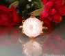 Auffallender Rosenquarz Ring #1
