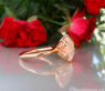 Auffallender Rosenquarz Ring #11