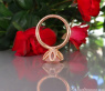Auffallender Rosenquarz Ring #9