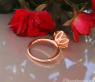 Auffallender Rosenquarz Ring #13