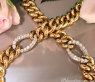 Bildschönes Panzer Armband mit Brillanten in Gelbgold 750 #10