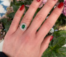 Prachtvoller Smaragd Ring "Entourage" #5