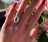 Prachtvoller Smaragd Ring "Entourage" #8