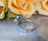 Luxuriöser Ring mit kolumbianischem Smaragd und Diamant Herzen (Muzo) #13