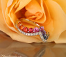 Raffinierter Regenbogen Saphir Ring mit Brillanten #4