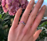Raffinierter Regenbogen Saphir Ring mit Brillanten #7