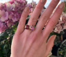 Prächtiger "Toi et Moi" Ring mit Pink Turmalin und Rhodolith #7