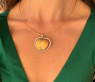 Prachtvolles Herz Collier mit Brillanten „Golden Sparkle“ #6