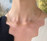 Gold Pur: Geflochtener Halsreif in Gelbgold 750 #2