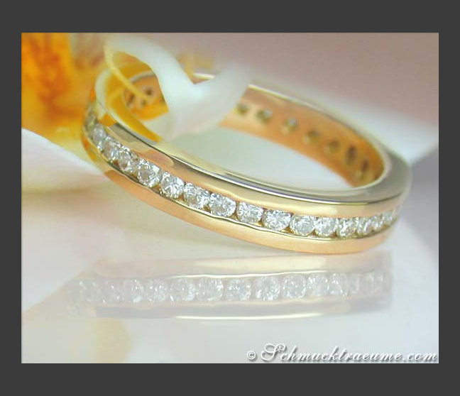 Attraktiver Brillanten Memoire Ring in Gelbgold 750 #1 Attraktiver Brillanten Memoire Ring in Gelbgold 750 #1
