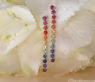 Herrliche Regenbogen Saphir Ohrgehänge „Riviere“ #5