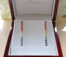 Herrliche Regenbogen Saphir Ohrgehänge „Riviere“ #11