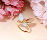 Brillanten Schmetterling Ring „Golden Butterfly“ #4