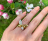 Brillanten Schmetterling Ring „Golden Butterfly“ #3