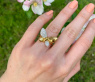 Brillanten Schmetterling Ring „Golden Butterfly“ #8