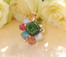 Spektakulärer Multicolor Turmalin Ring mit Brillanten (Unikat) #9