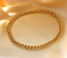 Gold pur: Prächtiges Rund Panzer Collier in Gelbgold 585 #2