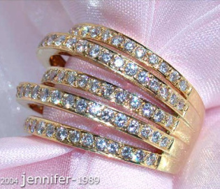 Mehrreihiger Brillanten Ring in Gelbgold 750