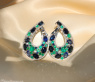 Luxuriöse Saphir Ohrgehänge mit Smaragden und Brillanten (20,56 ct.) #5