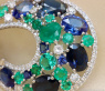 Luxuriöse Saphir Ohrgehänge mit Smaragden und Brillanten (20,56 ct.) #9
