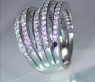 Mehrreihiger Brillanten Ring in Weißgold 750 #3