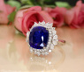 High Jewelry: Spektakulärer Ceylon Saphir Ring mit Diamanten #8