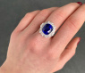 High Jewelry: Spektakulärer Ceylon Saphir Ring mit Diamanten #3