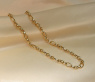 Gold Pur: Bildschönes Glieder Collier (oval & rund) #4