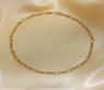 Gold Pur: Bildschönes Glieder Collier (oval & rund) #2